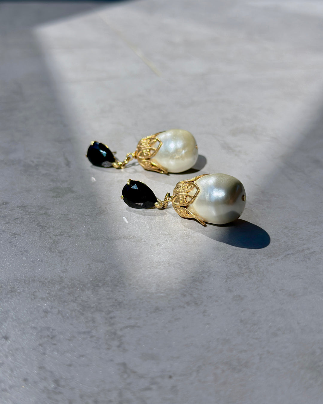 Gothic Grande Pearl Earrings