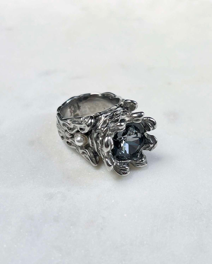 Crystal Royal Ring - Silver