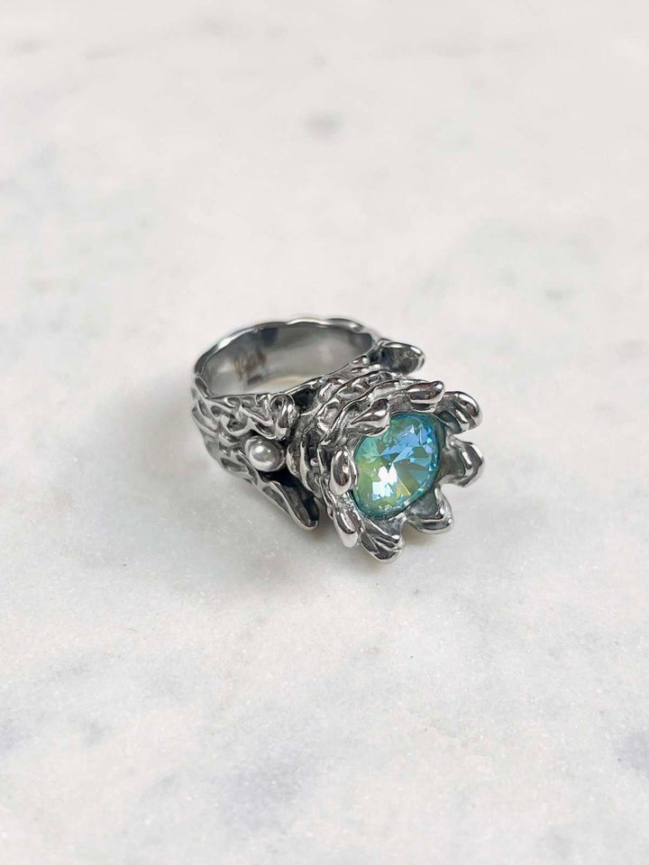 Crystal Royal Ring - Silver