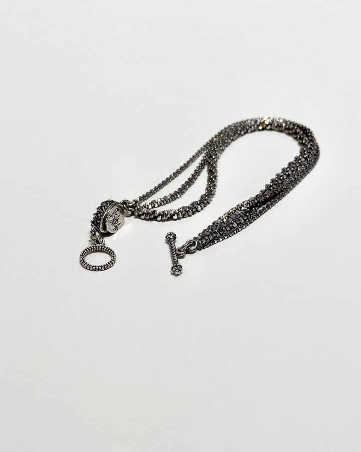 Vintage Rose Silver Bracelet