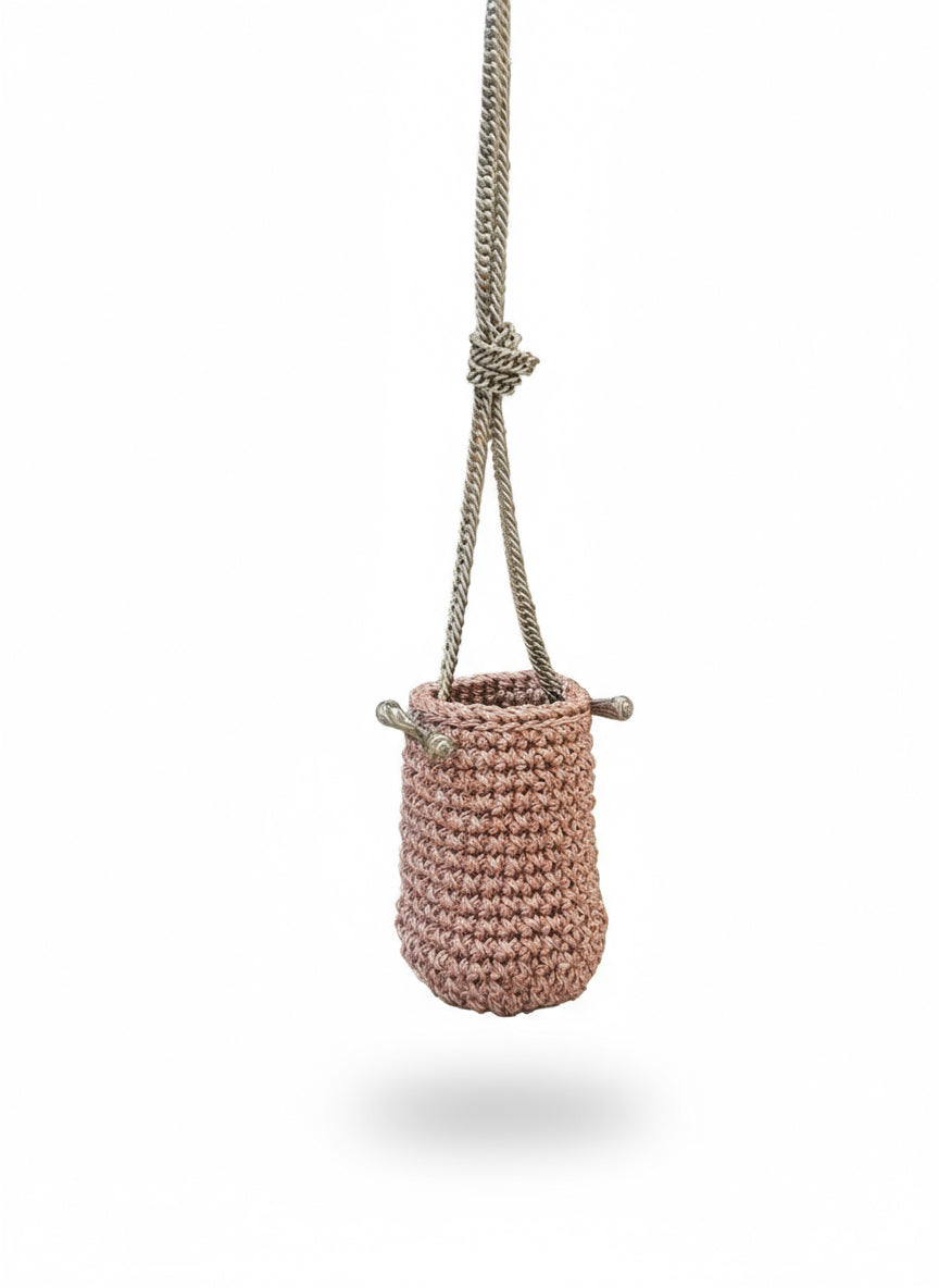 Bucket Clasp Bag in Metallic