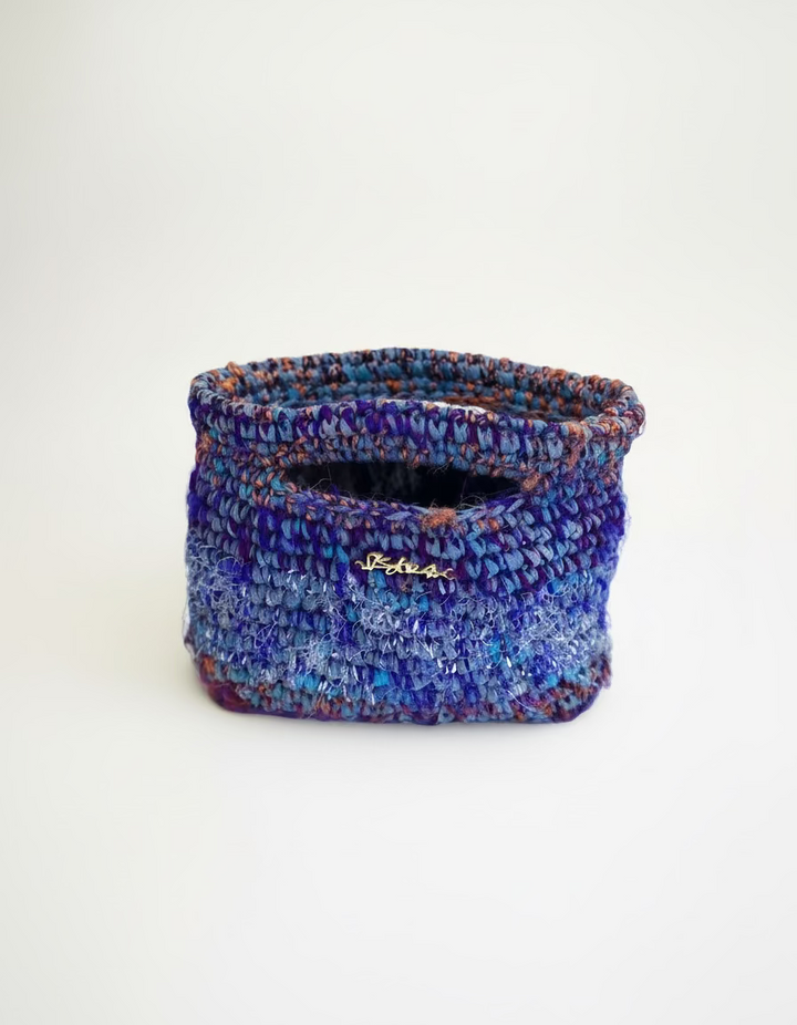 Jen Raffia & Silk Bag