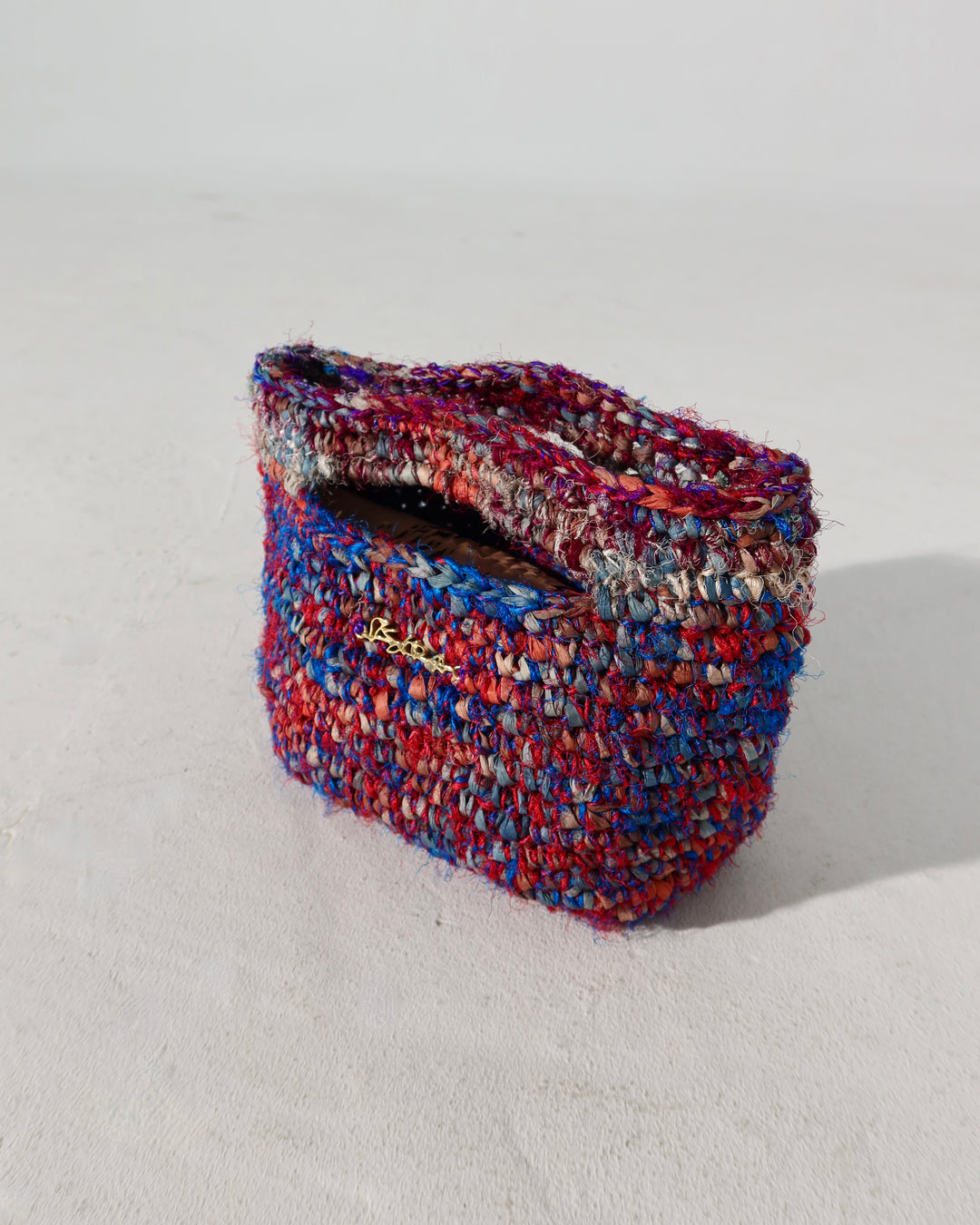 Jen Raffia & Silk Bag