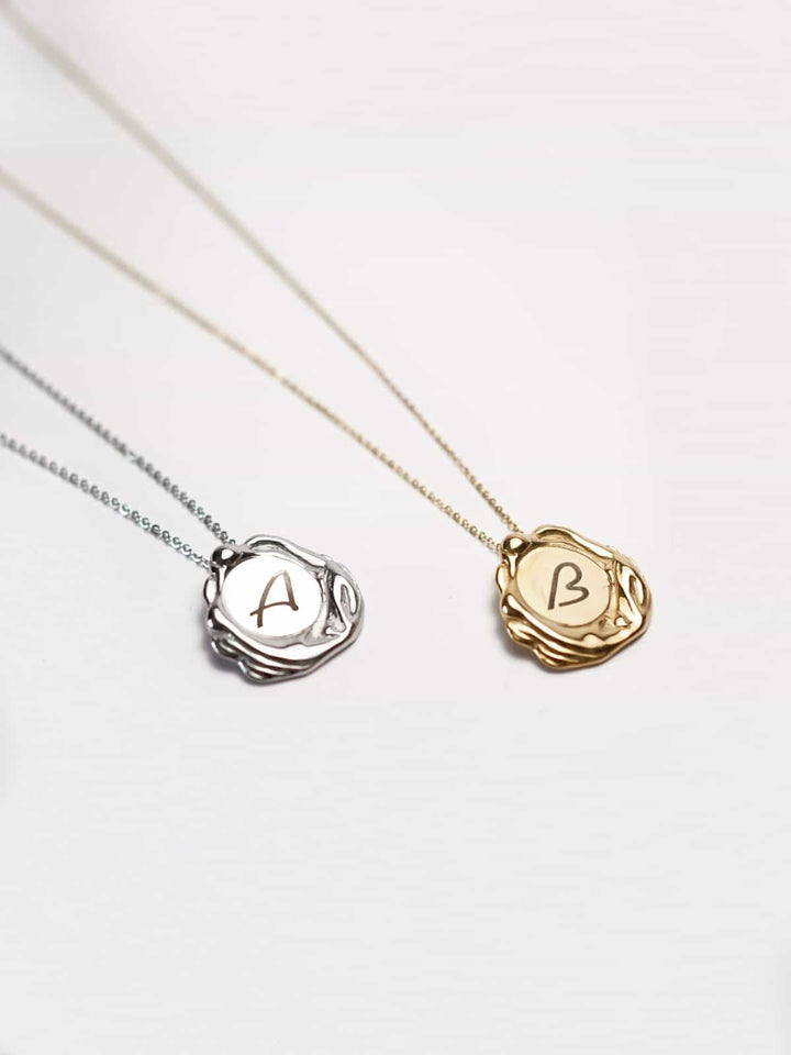 Liquefy Stainless Steel Letter Medallion – Personalised Engraving
