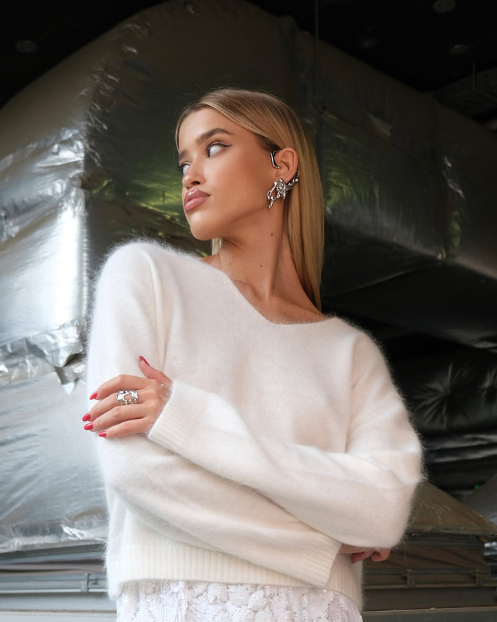 Liquify Stainless Steel Mono-Earring