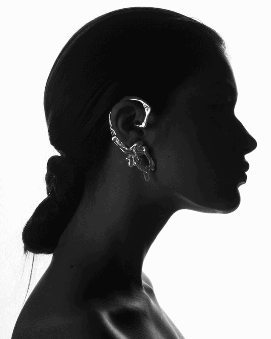 Liquify Stainless Steel Mono-Earring