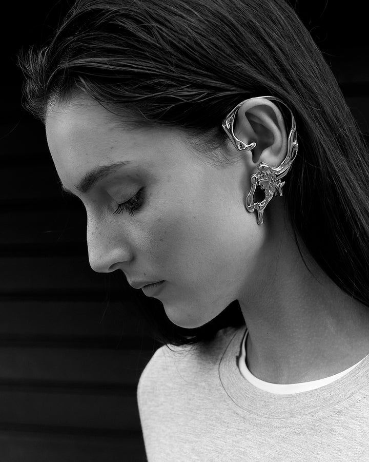 Liquify Stainless Steel Mono-Earring