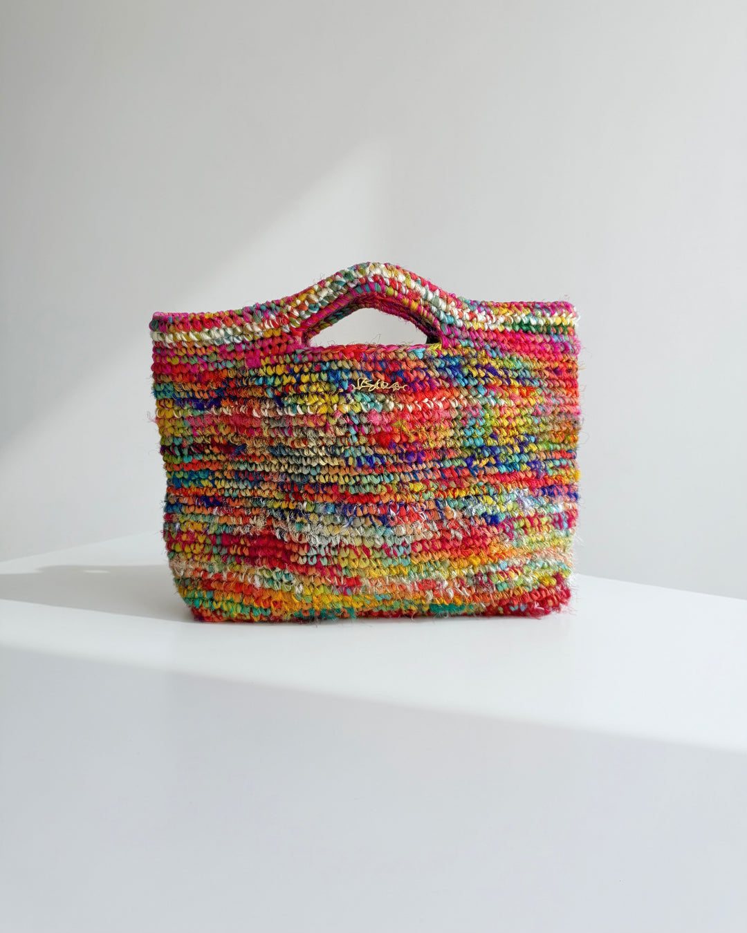 Melly Rafia & Silk Bag