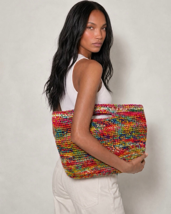 Melly Rafia & Silk Bag