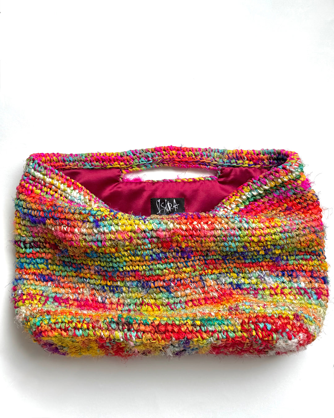 Melly Rafia & Silk Bag