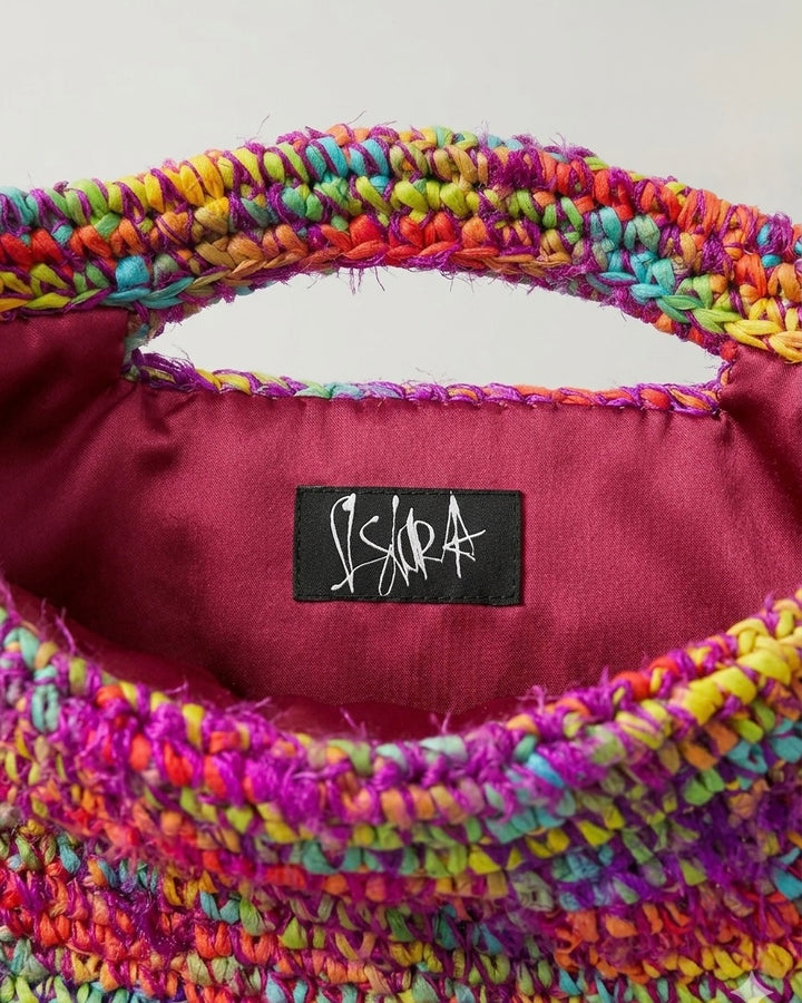Melly Rafia & Silk Bag