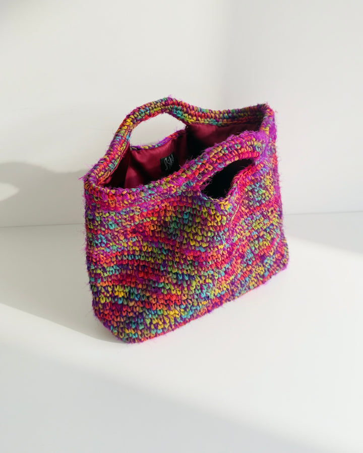Melly Rafia & Silk Bag