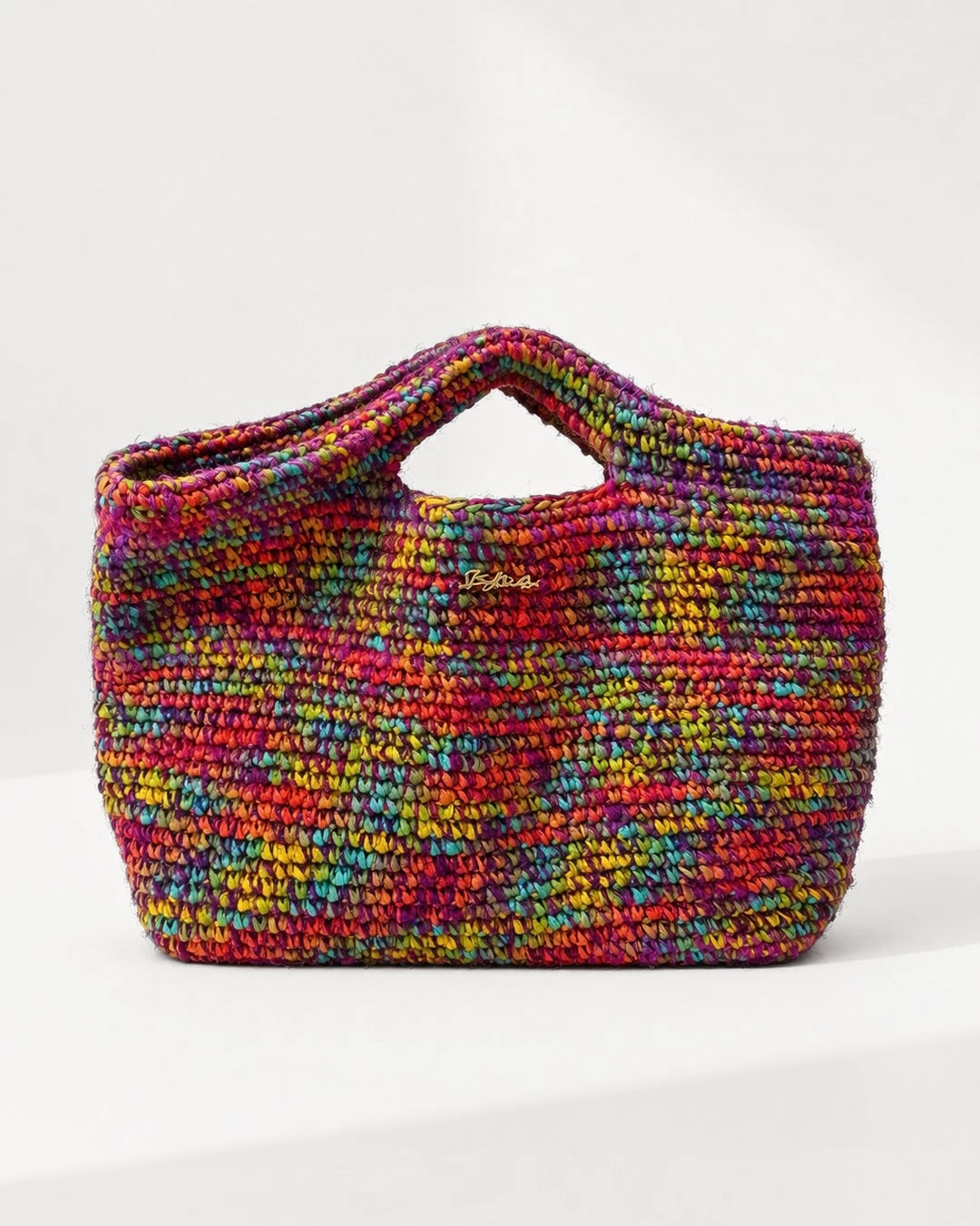 Melly Rafia & Silk Bag