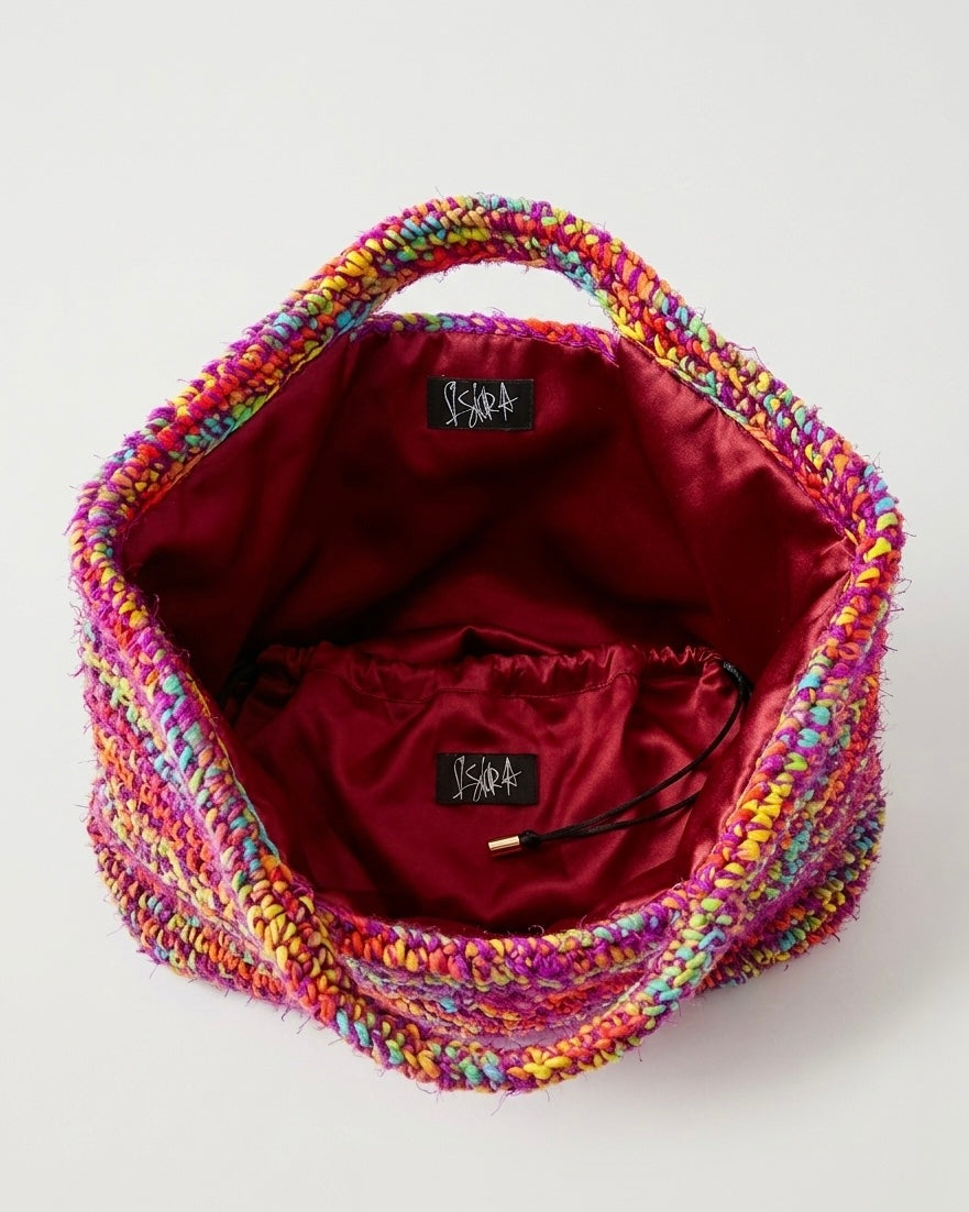 Melly Rafia & Silk Bag