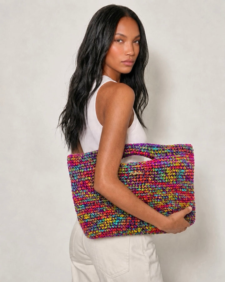 Melly Rafia & Silk Bag