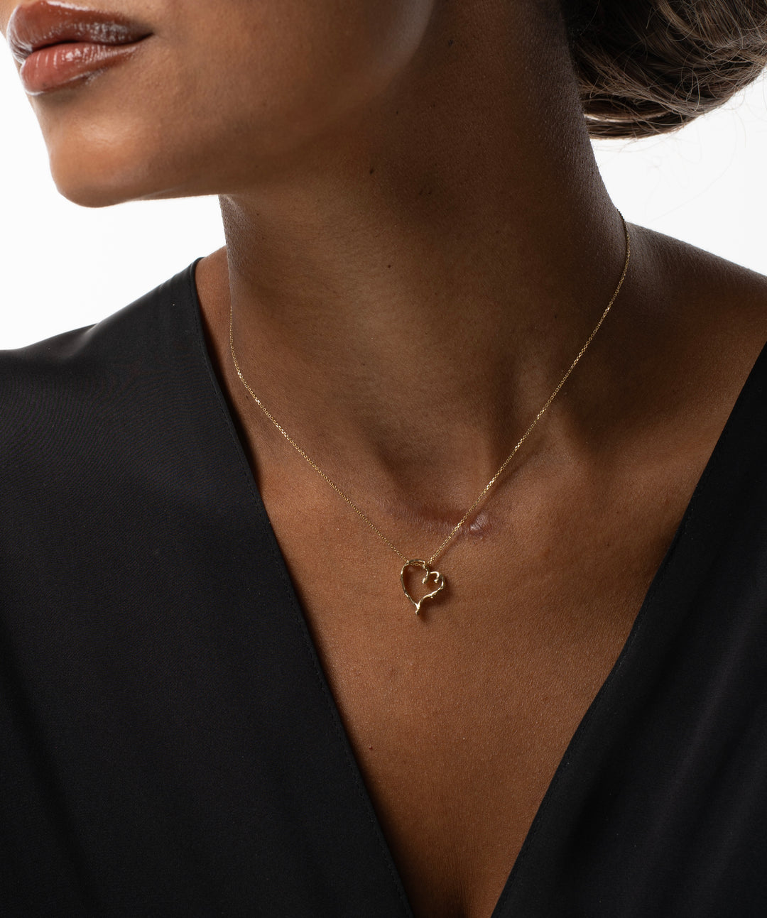 Melting Heart 14K Gold Necklace