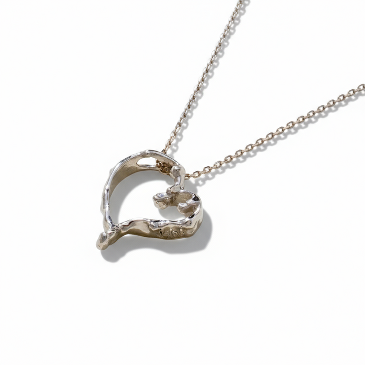 Melting Heart 14K Gold Necklace