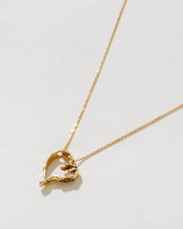 Melting Heart 14K Gold Necklace