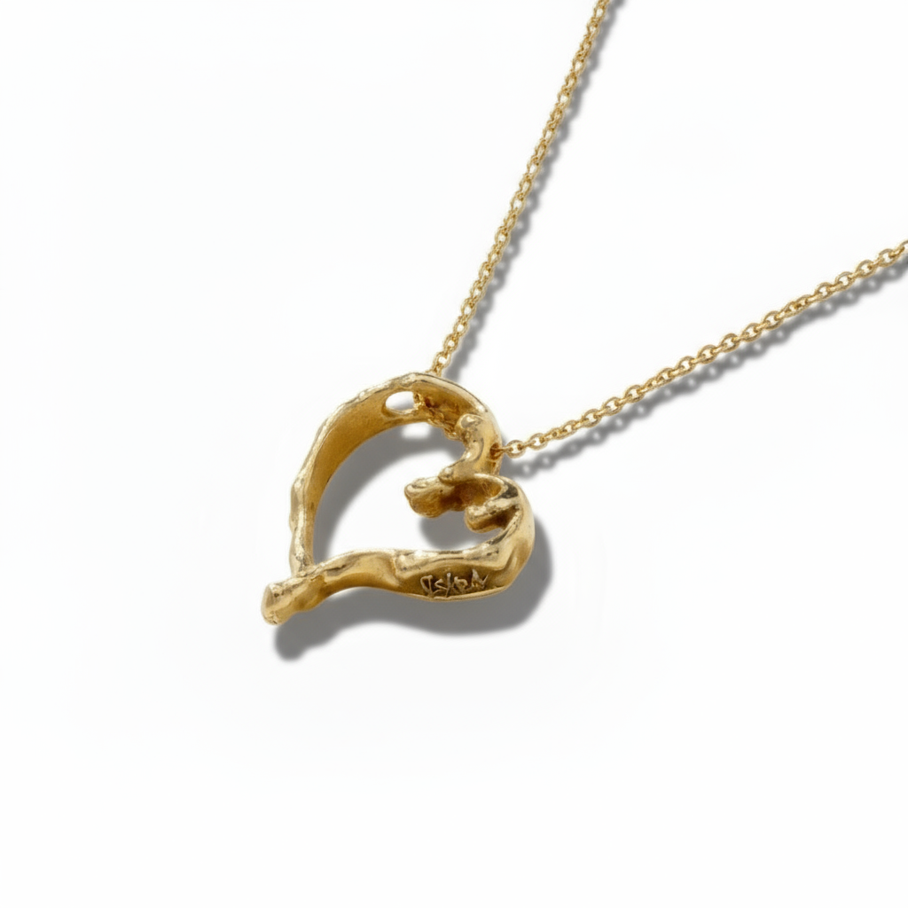 Melting Heart 14K Gold Necklace