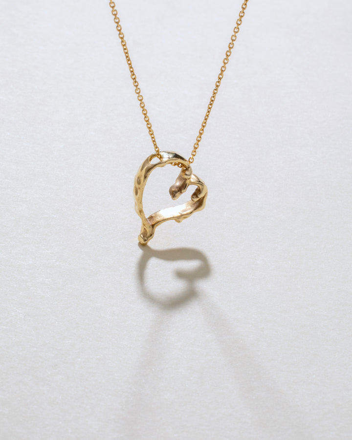 Melting Heart 14K Gold Necklace