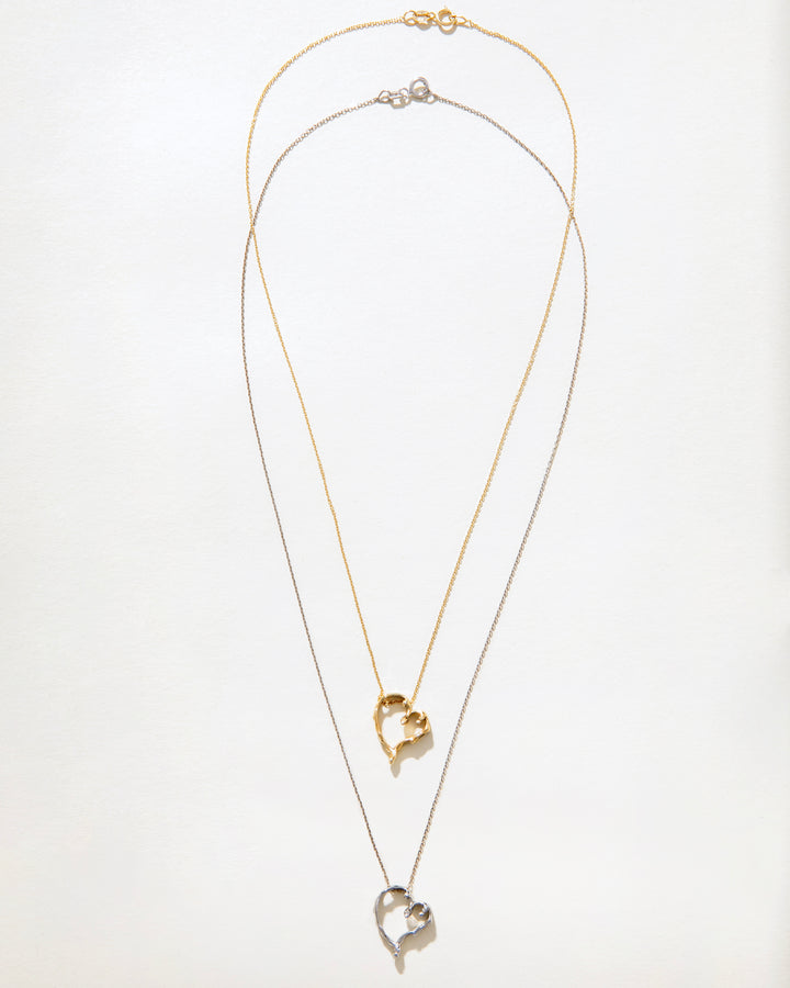 Melting Heart 14K Gold Necklace