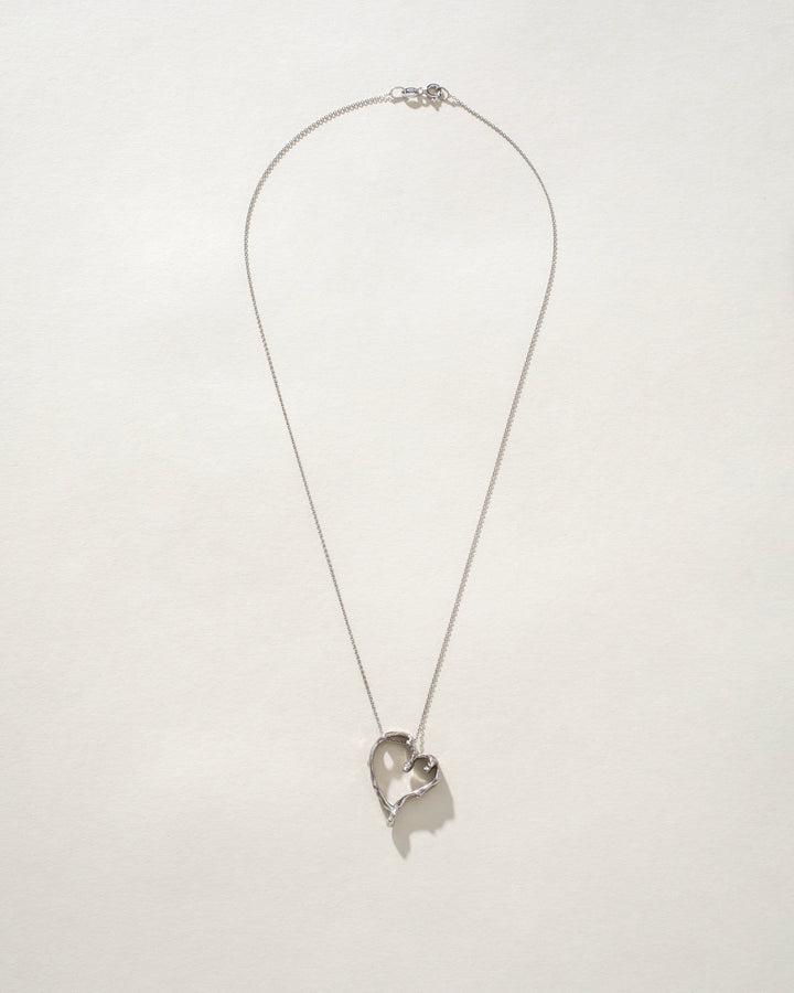 Melting Heart Sterling Silver 925 Necklace