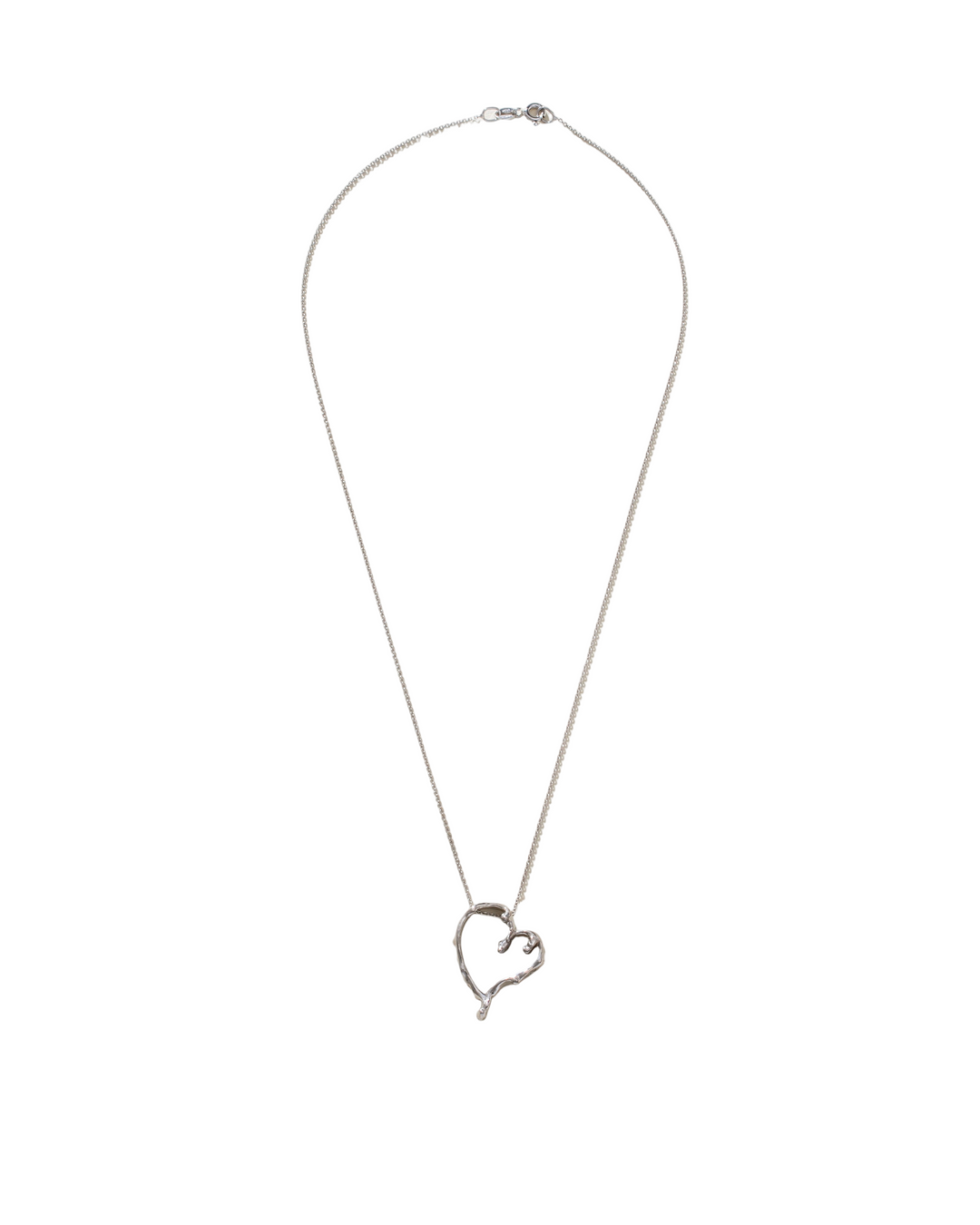 Melting Heart Sterling Silver 925 Necklace