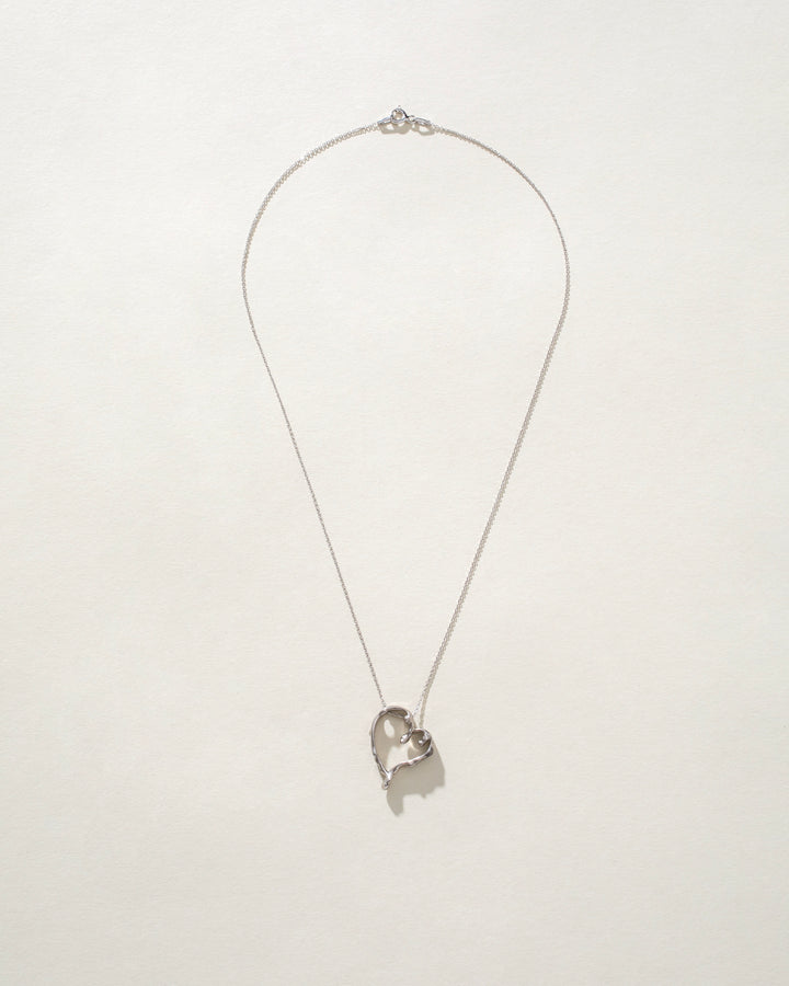 Melting Heart Sterling Silver 925 Necklace
