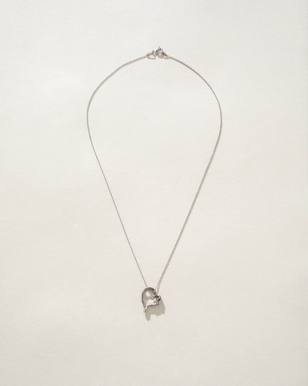 Melting Heart Sterling Silver 925 Necklace