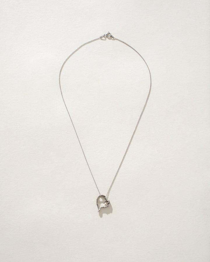 Melting Heart Sterling Silver 925 Necklace