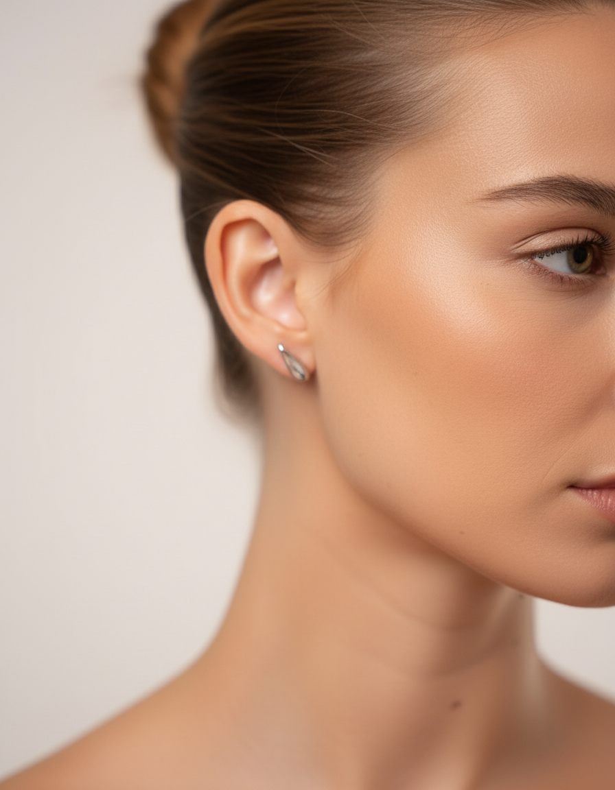 Mini Raindrop Sterling Silver 925 Earrings