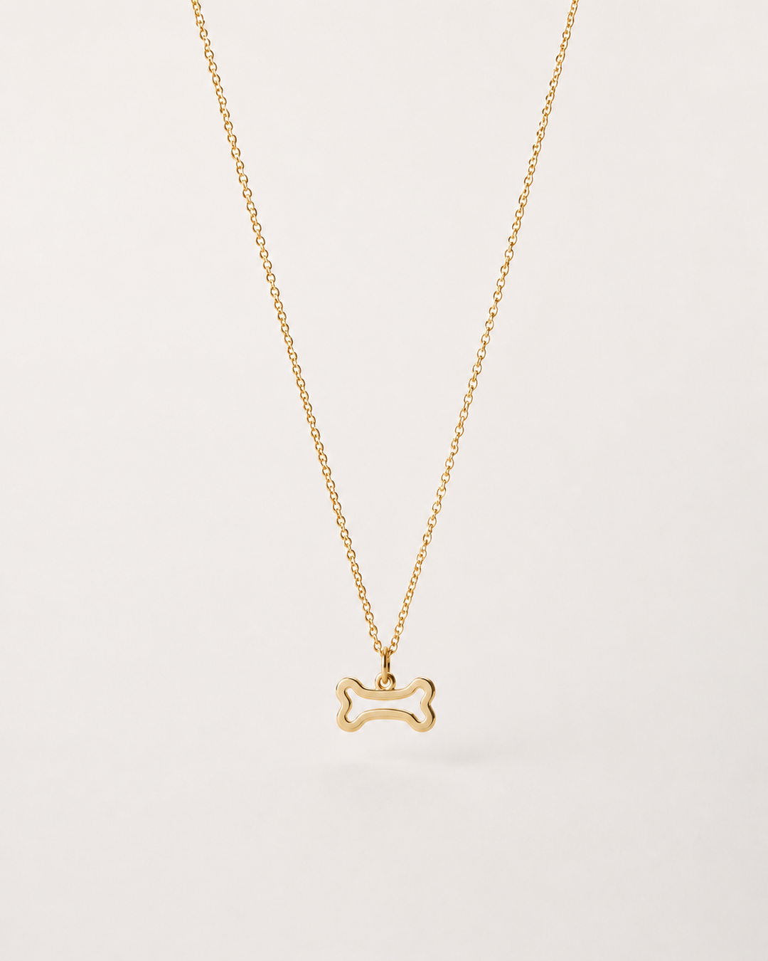 Mini Bone Necklace - 14K Gold