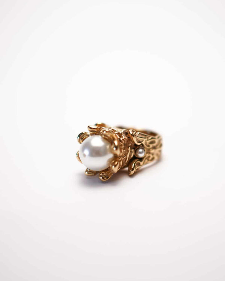 Pearl Royal Stainless Steel Ring