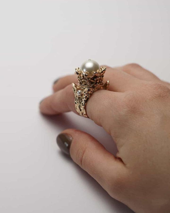 Pearl Royal Stainless Steel Ring