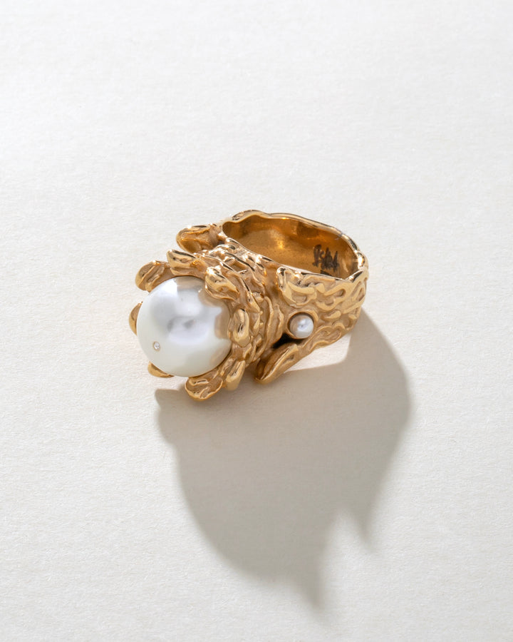 Pearl Royal Stainless Steel Ring