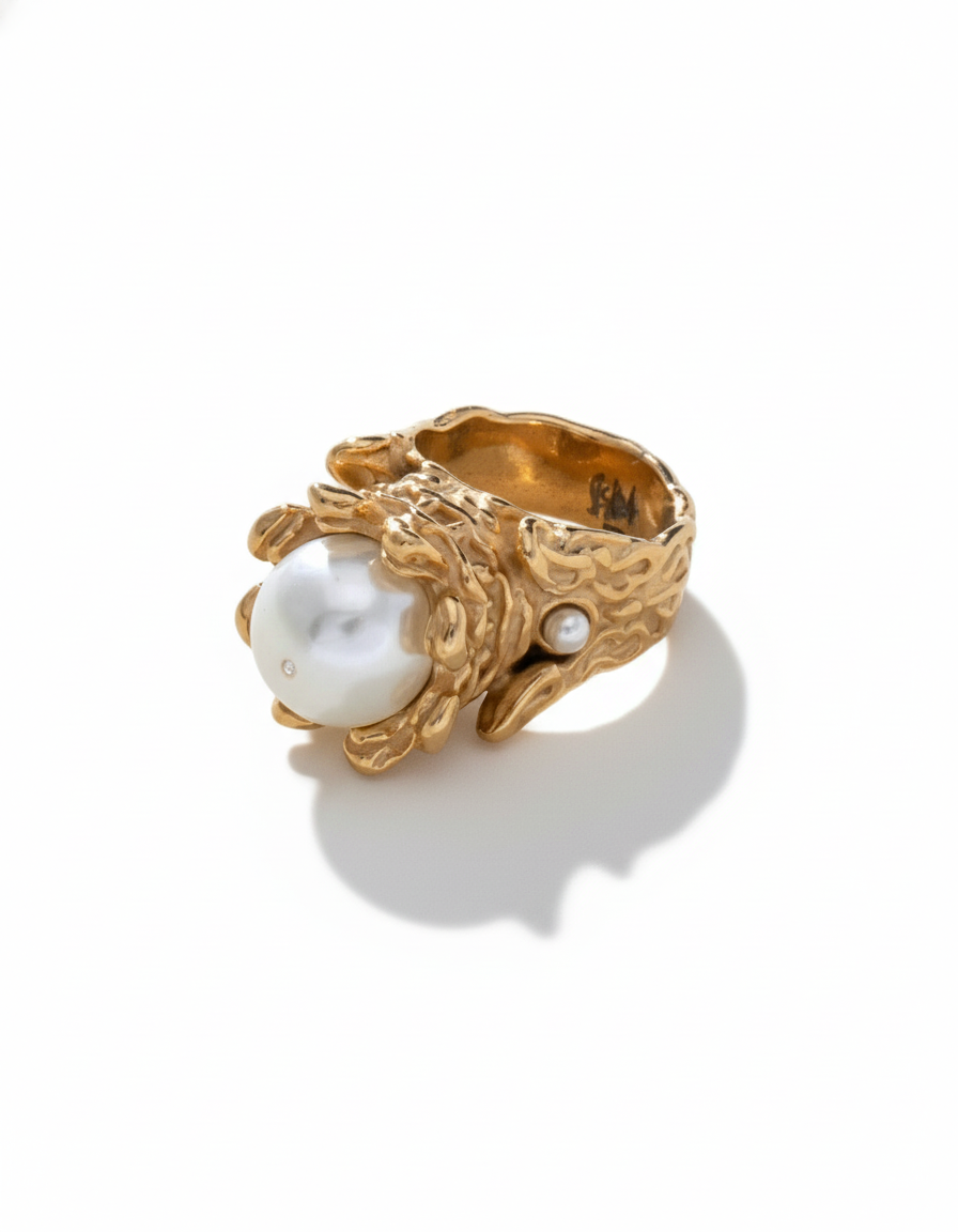 Pearl Royal Stainless Steel Ring