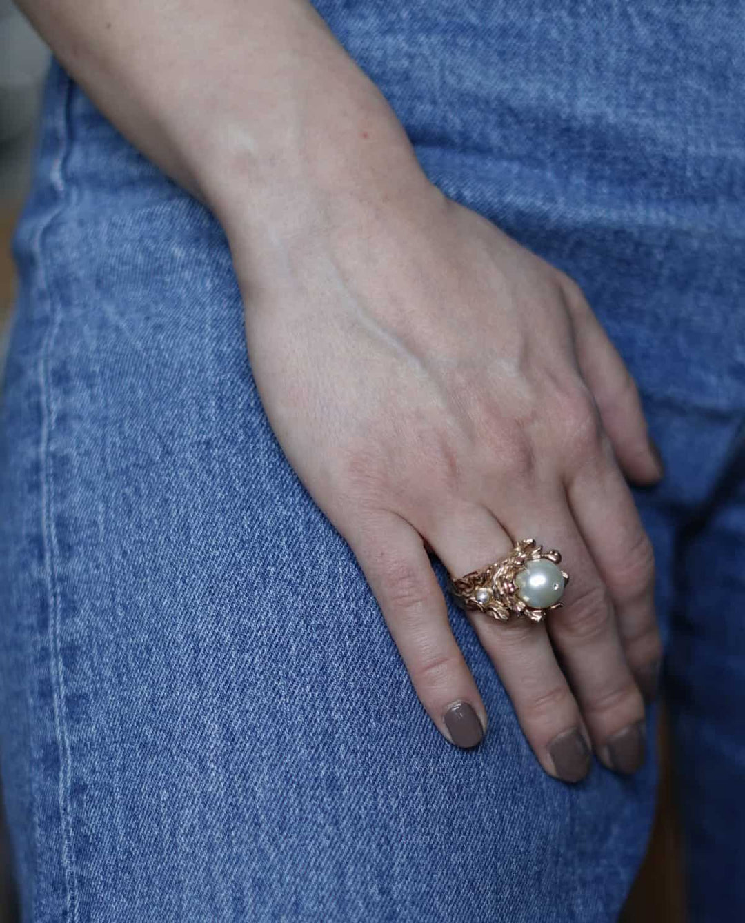 Pearl Royal Stainless Steel Ring