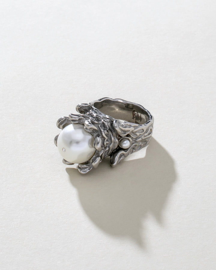 Pearl Royal Stainless Steel Ring
