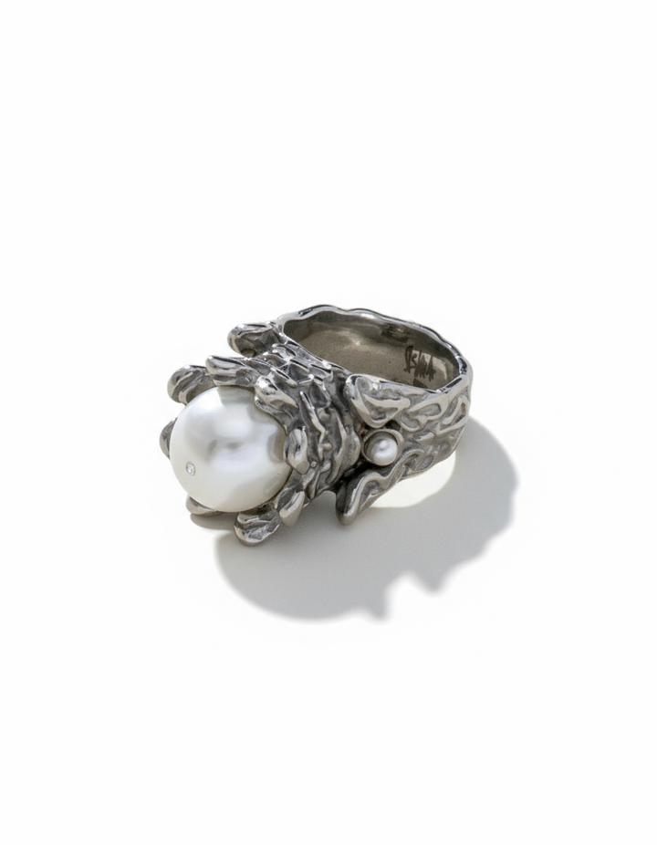 Pearl Royal Stainless Steel Ring