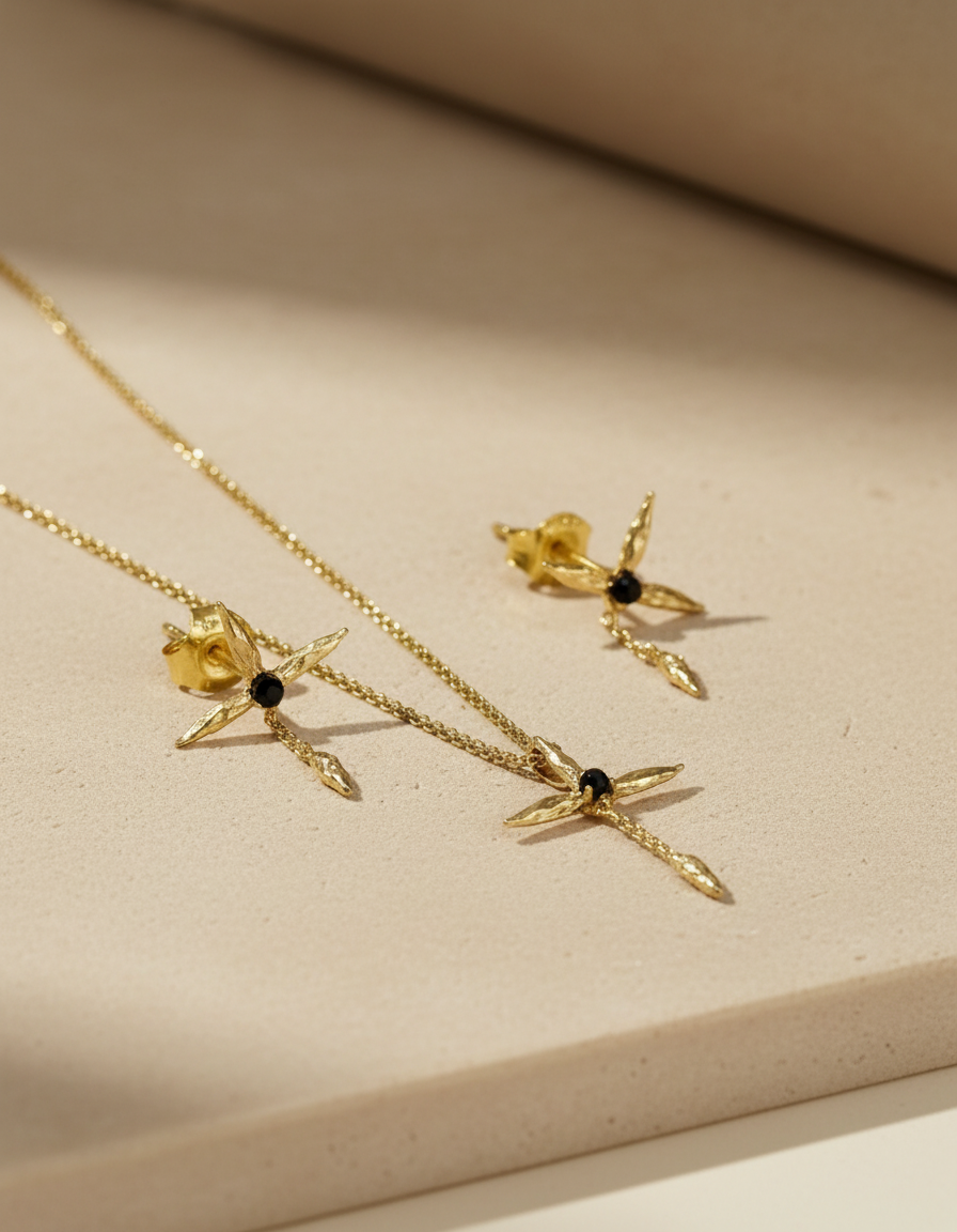 Freedom Pearl Necklace & Earrings Set