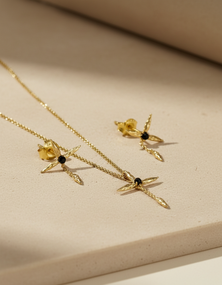 Freedom Pearl Necklace & Earrings Set