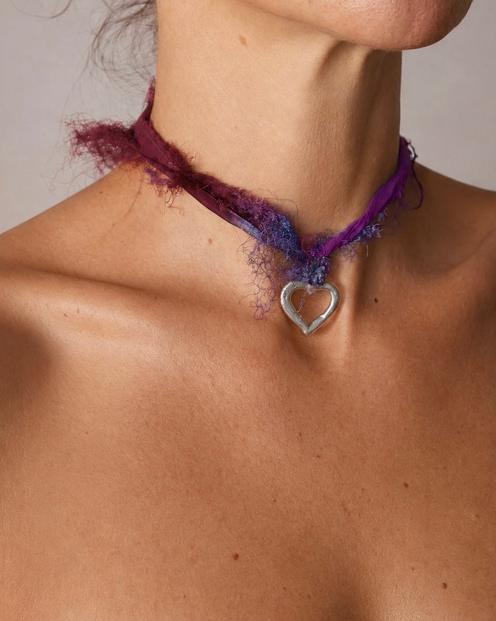 Ribbon Heart Necklace