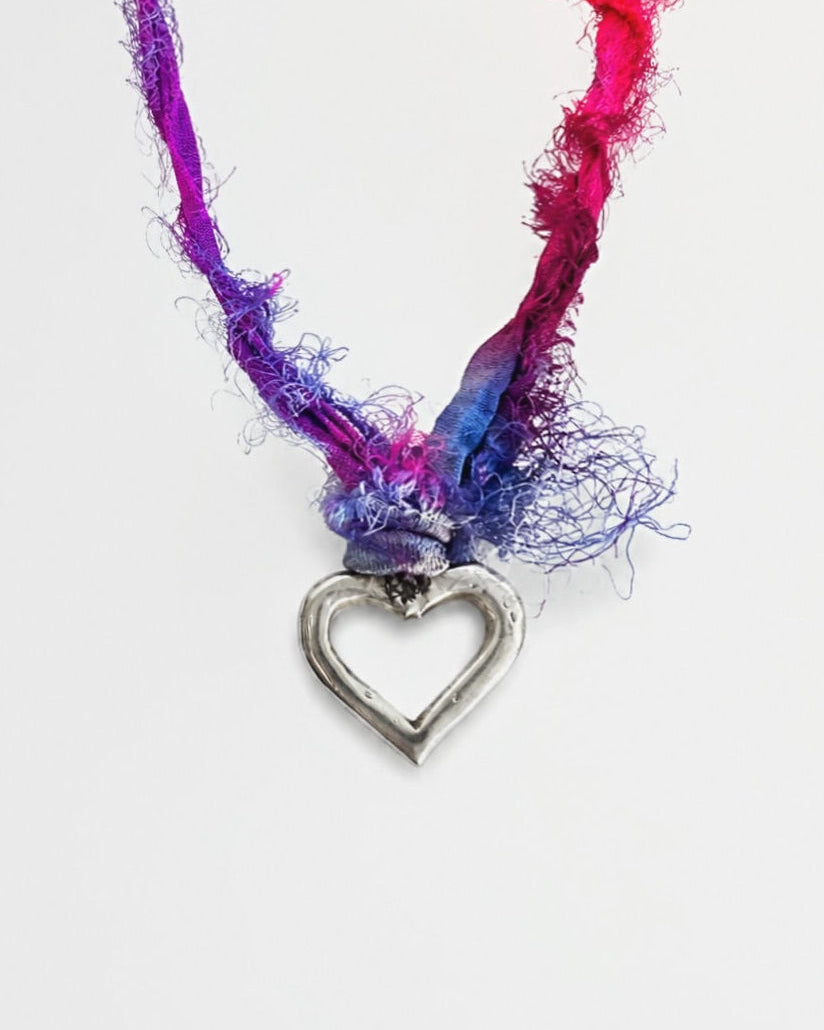 Ribbon Heart Necklace