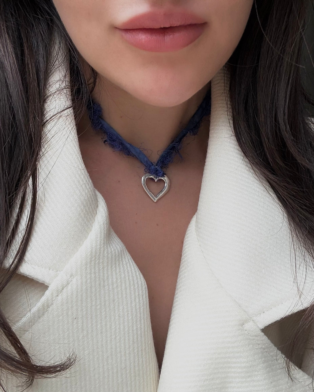 Ribbon Heart Necklace