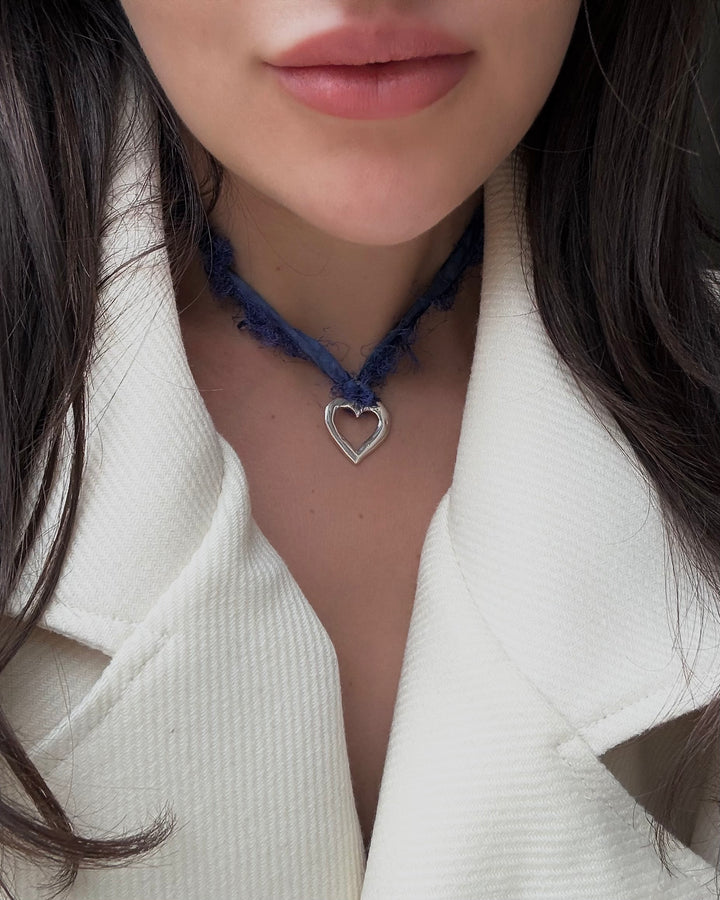 Ribbon Heart Necklace