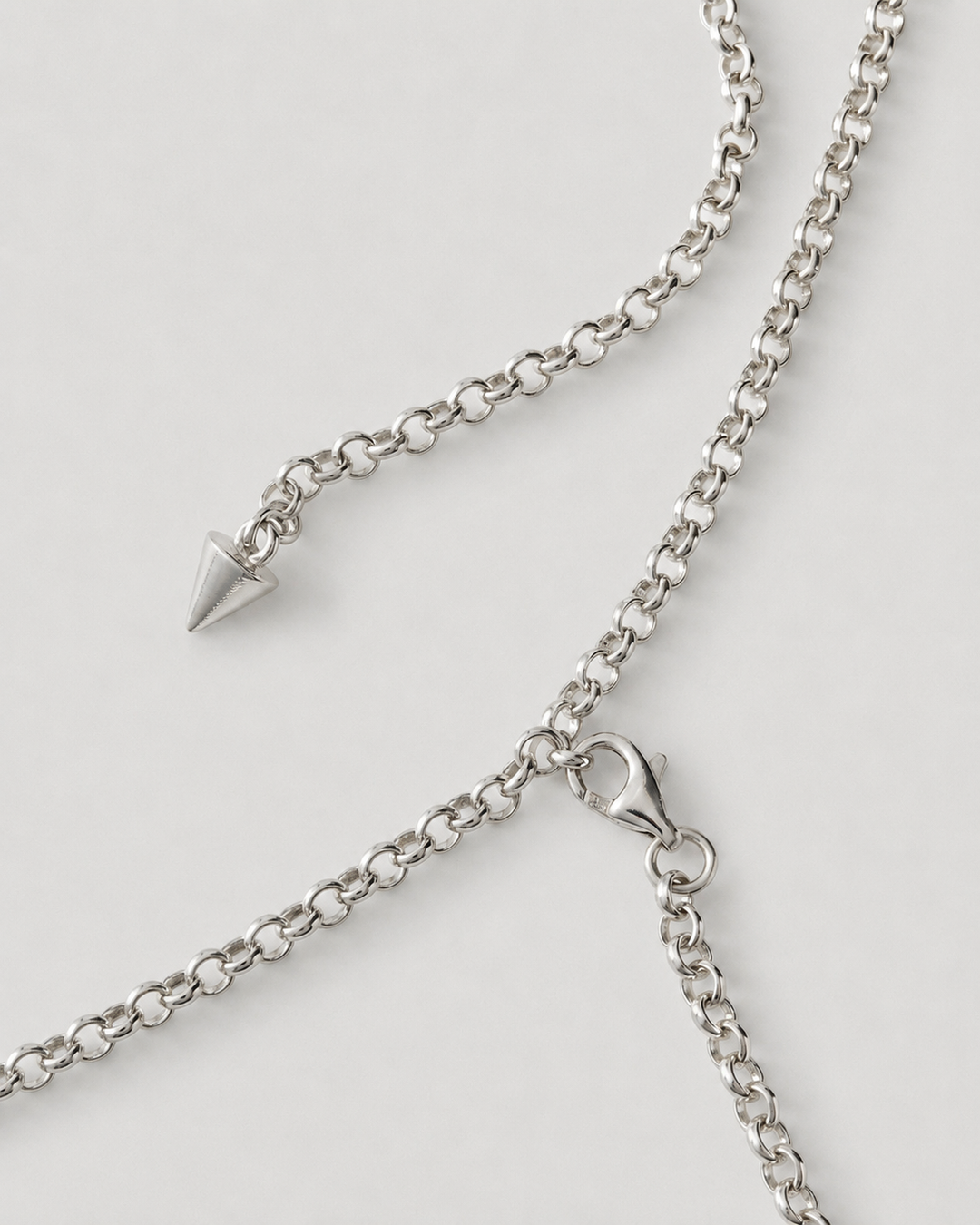 Royal Cross Necklace - Polished Sterling Silver