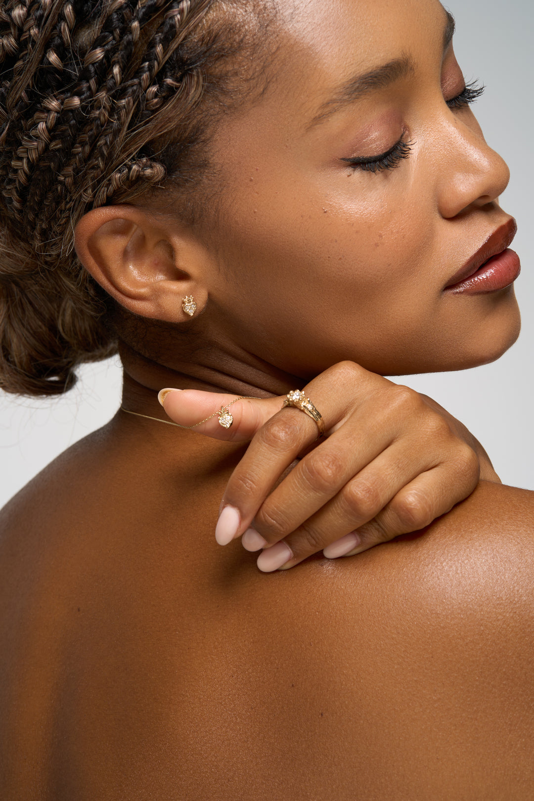 Royal Crown 14K Gold Diamonds Ring