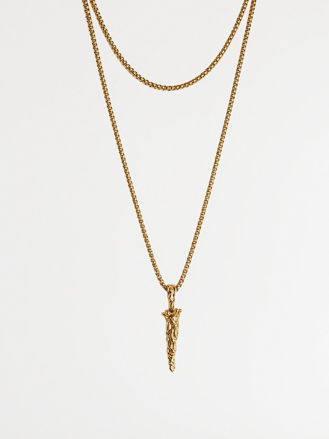 Royal Horn Double Wrap Necklace