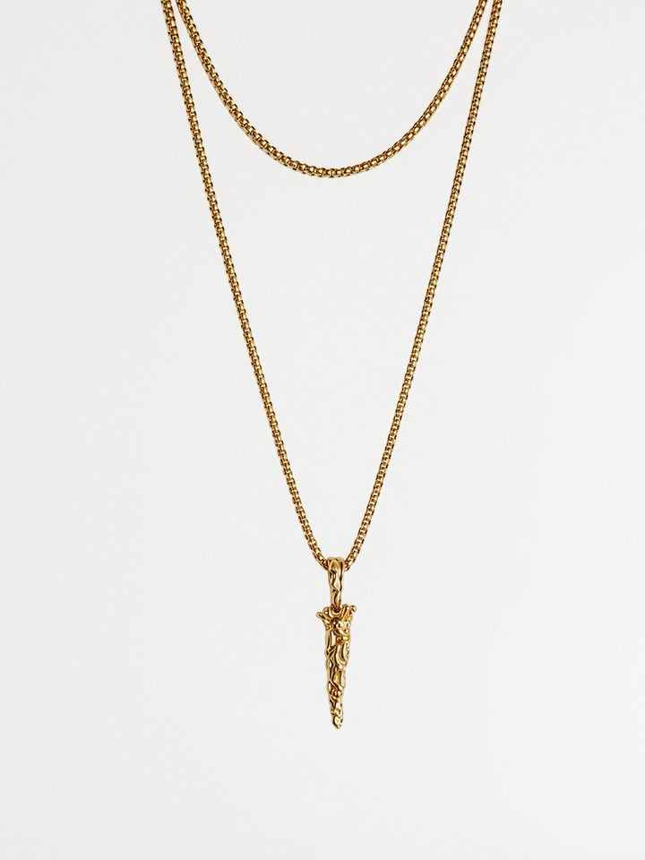 Royal Horn Double Wrap Necklace