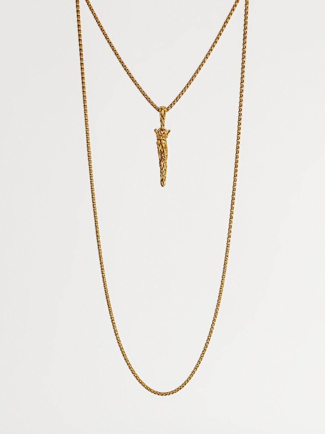 Royal Horn Double Wrap Necklace